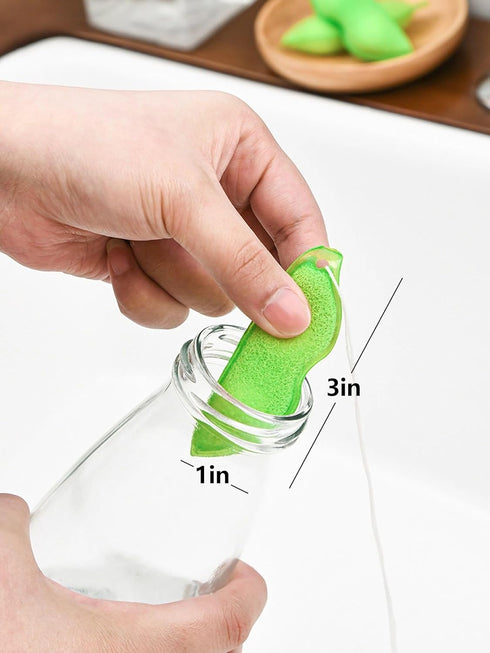 Magic Beans Bottle Cleaner, Reusable Bean Bottle Cleaning Sponge, Heat Resistance, 6PCS