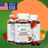 Halal Adult Multivitamin Gummies for Men, Women, Complete Nutritional Support with Biotin, Vegan, Natural Fruit