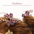 NUOBESTY 4Pcs Handmade Wedding Hair Clip Comb, Pearl Floral Leaf Hair Accessories for Women (Purple)