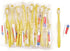 Disposable Toothbrush Set Pack of 150, Yellow Hollow Individually Wrapped Manual Travel Toothbrush Kit for Adults,