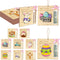 tmlfep 8Pcs Easter Money Holders for Cash Gift, Easter Wooden Money Holders Card
