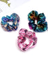 Shiny Scrunchies Metallic Tone Hair Bands, Elastic Hair Ties Set, Glitter Ponytail Holders for Women