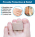 Sumifun Hammer Toe Corrector Straightener for Women, 12 Packs of Toe Tapes, Beige Toe Brace for Broken & Crooked Toes