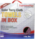 Premium Color Terry Cloth Rags, 5 lbs. Compressed Box | Heavy Duty Rag for Home & Commercial, 100% Reusable, Absorbent
