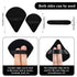 Maitys 12 Pieces Powder Puff Triangle Face Makeup Cosmetic for Loose Powder Soft Body Washable Reusable Foundation Sponge Mineral Wet Dry Makeup Tool(Black, Large, Small)