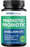Prebiotics and Probiotics for Women & Men, Gut Health & Bloating Relief, Synbiotic with 20 Billion CFU, 60 Ct.