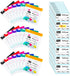 NCGDPZY Reusable Travel Pill Organizer with 98 Labels - Leakproof Silicone Seal &
