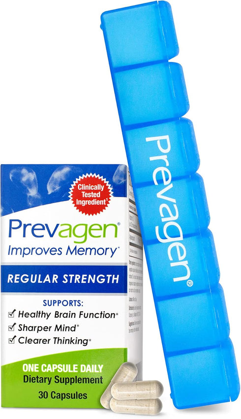 Prevagen Improves Memory, Regular Strength 10mg, 30 Capsules, Brain Supplement with Vitamin D