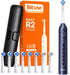 Bitvae R2 Rotating Travel Electric Toothbrush, 8 Professional Brush Heads, Carrying Case,