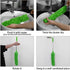 DELUX Microfiber Duster, 100 inches Extendable with Bendable Head, Green Cleaning Tool