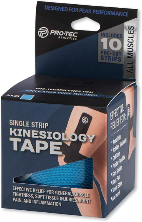Pro-Tec Athletics Kinesiology Tape for Muscle Tightness Relief, Soft Tissue Injuries, Recovery & Prevention