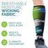 Calf Compression Sleeves for Men & Women, Footless Compression Socks for Runners, Shin Splints, Calf Pain Relief