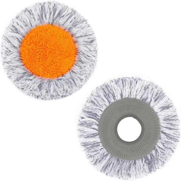 Microfiber Dust Mop Pads, Replacement Mop Heads for Tilldawn Adjustable Wall Cleaning Mop, 2 Pack, Grey