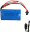Vvsialeek 7.4V 1500mAh Rechargeable Batteries Lithium ion Battery with SM-2P Connector for Electronics