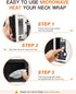 Pack, Microwave Heating Pad for Back with Moist Heat, Extra Large Microwavable Heating Wrap for Lumbar, Waist, Stomach