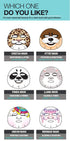 Epielle Panda Character Skincare Sheet Masks, Animal Spa Mask for All Skin Types, Spa Gifts for Women