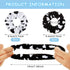 Xinnun 10 Pcs Cow Print Scrunchies, Cloth Hair Ropes for Women Girls, White and Black Hair Accessories for Cow Birthday