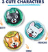 Fit & Fresh Cool Coolers Children's Boo Boo Gel Ice Pack, 4x4”, Reusable Cold Compress for Minor Injuries, 3 Pack
