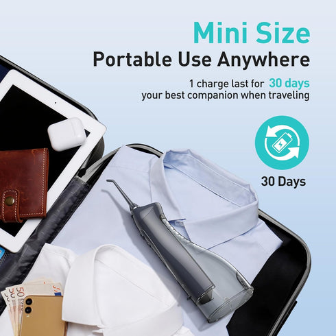 COSLUS Water Dental Flosser Teeth Pick: Portable Cordless Oral Irrigator for Teeth Cleaning