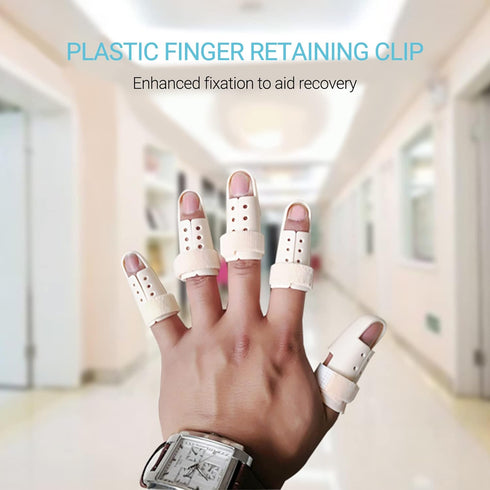 SooGree 2 Immobilizer Pieces Finger Splint Mallet Finger Support Finger Splint Brace Plastic Protector for Adjustable