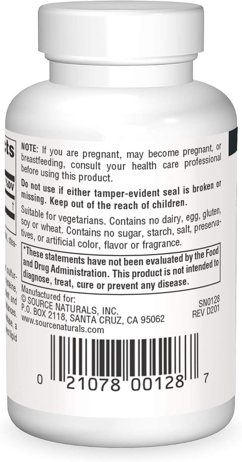 Source Naturals Glutathione, Supplement For Liver Support, 50mg - 30 Tablets