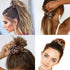 Luckycivia 10 Pcs Leopard Print Scrunchies, Stretch Hair Bands, Hair Ties for Women and Girls