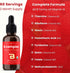 USDA Organic Vitamin B Complex Liquid Drops | B Vitamins Supplement with B1, B2, B3, B6, B7, B9 & Methyl B12