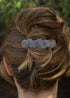 Paisley Hair Clip - Hand Cast Metal Barrette, Medium 70mm Clip by Oberon Design, 1 Piece