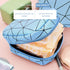 Portable Sanitary Napkin Storage Bag with Zipper | Menstrual Cup Pouch for Teen Girls Women (Blue)
