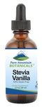 Vanilla Stevia Liquid Drops, Natural Sweet Vanilla Flavor, Alcohol Free & Kosher, 2oz Glass Bottle