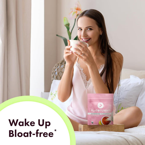 Tummy 30 Flat Weekend Cleanse Tea - Day Program - All Natural Colon Cleanse w/Senna and Dandelion Root, Provides