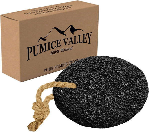 Pumice Stone - Natural Earth Lava Black for Callus/Corn Removal, Health Foot Care Tool
