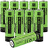 iMah 10-Pack AA Rechargeable Batteries 1.2V 1300mAh Ni-MH for Solar Lights, Garden Lamps, Remotes, Mice