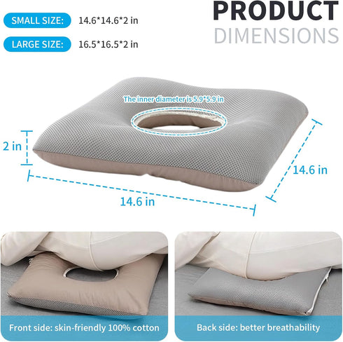Pressure Ulcer Cushion,Bed Sore Cushions,Donut Pillow for Bed sores,Soft,Breathable and Pressure Relief Sciatica Pillow