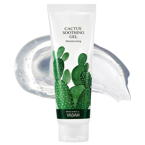 YADAH Cactus Soothing Gel (8.45 fl oz), Sunburn Relief, Calm & Soothe Irritated Skin, 95% Cactus Extract