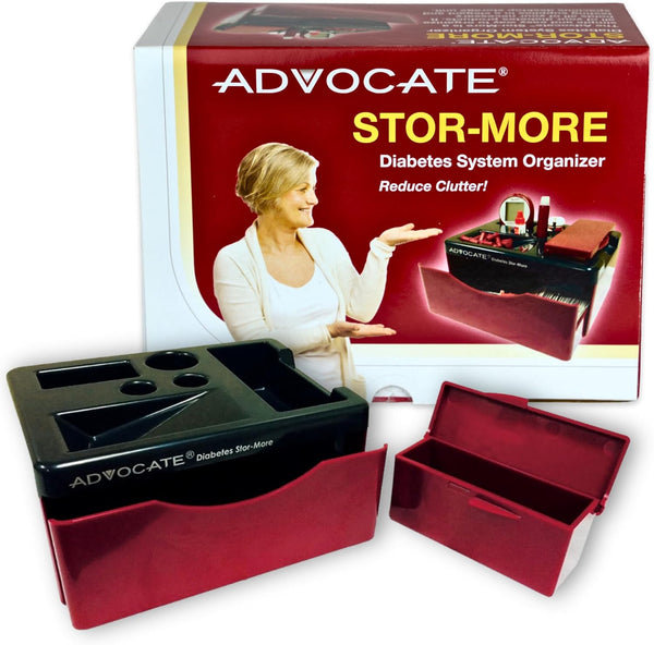 Advocate Diabetic Supplies and Pill Medication Organizer - Ideal for Blood Sugar Monitor and Diabetes Testing Kits