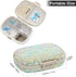 Soleebee Portable 8 Compartments Daily Pill Organizer, Bling Crystal Diamond Pill Box, Small Travel Medicine Container