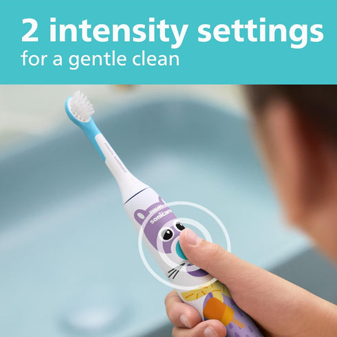 Philips Sonicare for Kids Design a Pet Edition, Corded Electric Toothbrush, HX3601
