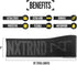 Nxtrnd TRF Football Turf Tape, Extra Wide Kinesiology Tape Protects from Turf Burn (Black)