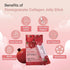 Rg+ Pomegranate Collagen Jelly (20gx14stick), Anti-Ageing Korean-Beauty, 360DA Marine Collagen + Vitamin C&E