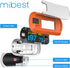 Orange Dual Color OLED Finger Pulse Oximeter by MIBEST - Blood Oxygen Saturation Monitor with OLED Screen