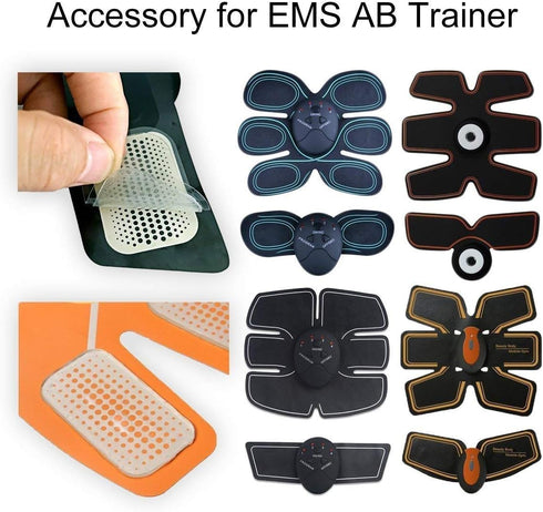 50 Pcs/25 Packs Replacement Gel Sheet Pads for Abdominal Muscle Trainer, Accessory for Toning Belt