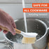 Set 2-Pack Full Circle Double Dish Brush Durable Scrub Brushes for Dishes, Pots, Pans, and Cast Iron, Includes Be Good