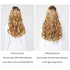 REECHO 14" 1-Pack 3/4 Full Head Wavy Clips in Synthetic Hair Extensions HE008 for Women