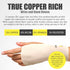 UptoFit Large Copper Wrist Compression Sleeve - Breathable Hand Brace for Carpal Tunnel & Tendonitis, Pack of 1