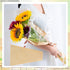 POFUIERKN 50 17.8 9.4inch Pcs Flower Bags for Bouquets, Kraft Paper Flower Wrapping Paper Gift Bags,with Ribbons
