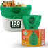 RAYTID 3 Gallon Compostable Trash Bags, Food Scrap Small Kitchen Bags, 100 Count, BPI & OK Compost Home Certified