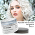 White Hair Color Wax Pomades, 4.23 oz, Natural Hair Coloring Wax for Cosplay, Party (White)
