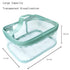 Portable Waterproof Transparent Green Toiletry Bag - Makeup Cosmetic Travel Storage Clear Bag