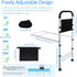 Rackickyer Bed Rails for Elderly Adults Safety,Height Adjustable Bed Assist Rails for Seniors, Non-Slip Bed Side Assist